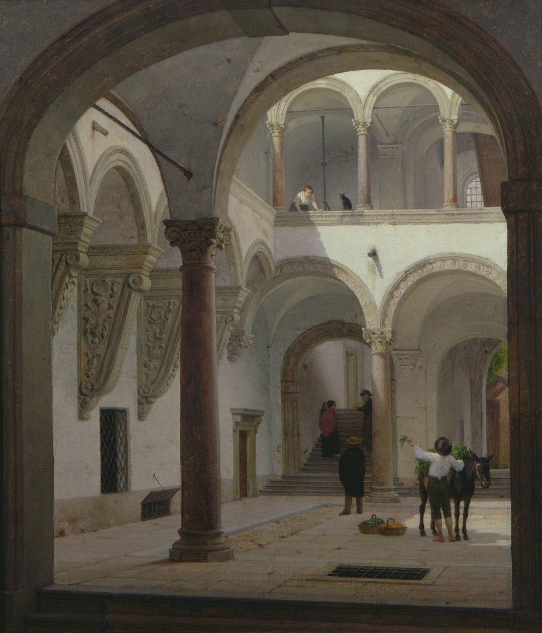 Palazzo Fava Avlusu, Bologna, 1874 by Heinrich Hansen