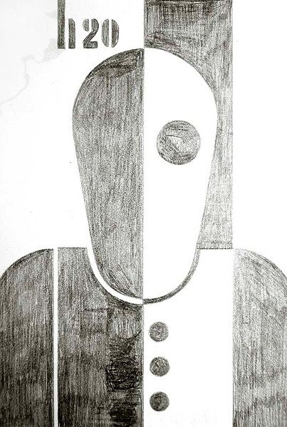 ಮ್ಯಾನ್, 1920 (ಕಾಗದದ ಮೇಲೆ ಬಳಪ) ಟರ್ಕ್ by Heinrich Hoerle