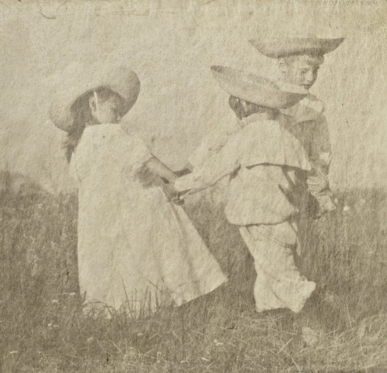 Walther, Edeltrude ve Hans Kühn, c.1905 (platin paladyum baskı) by Heinrich Kuhn