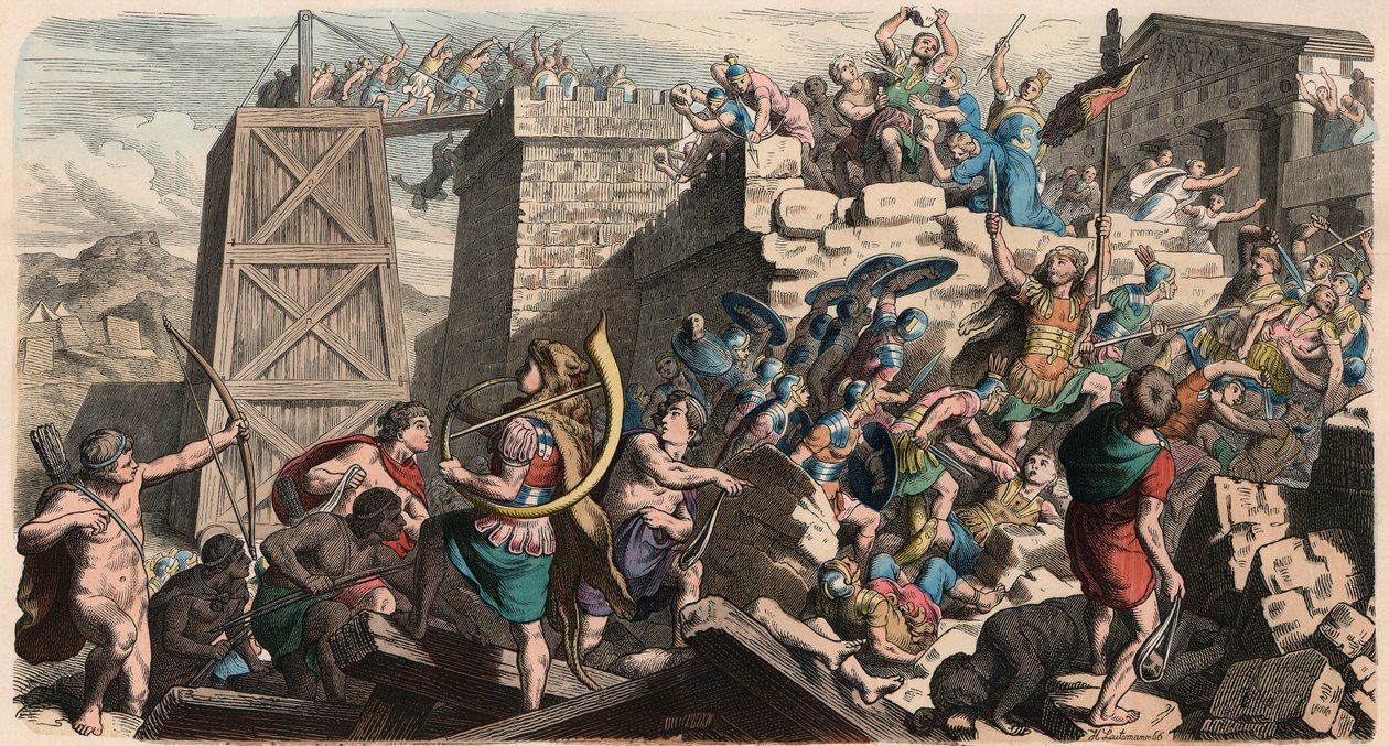 Antik Roma: Askeri, Bir Şehrin Fırtınası by Heinrich Leutemann