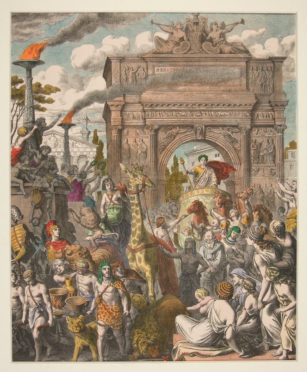 Antik Çağ Resimleri - XV. Romalılar - Zafer girişi by Heinrich Leutemann