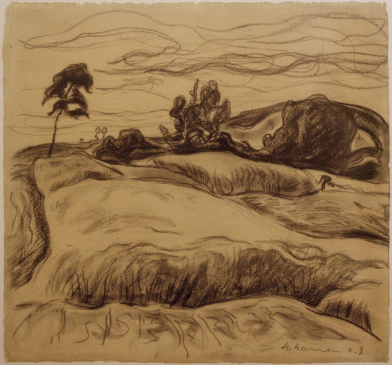 tepelik manzara by Heinrich Nauen