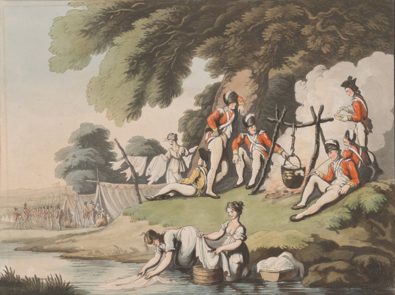 Askerler Yemek Pişirme, 1 Nisan 1798. by Heinrich Schutz