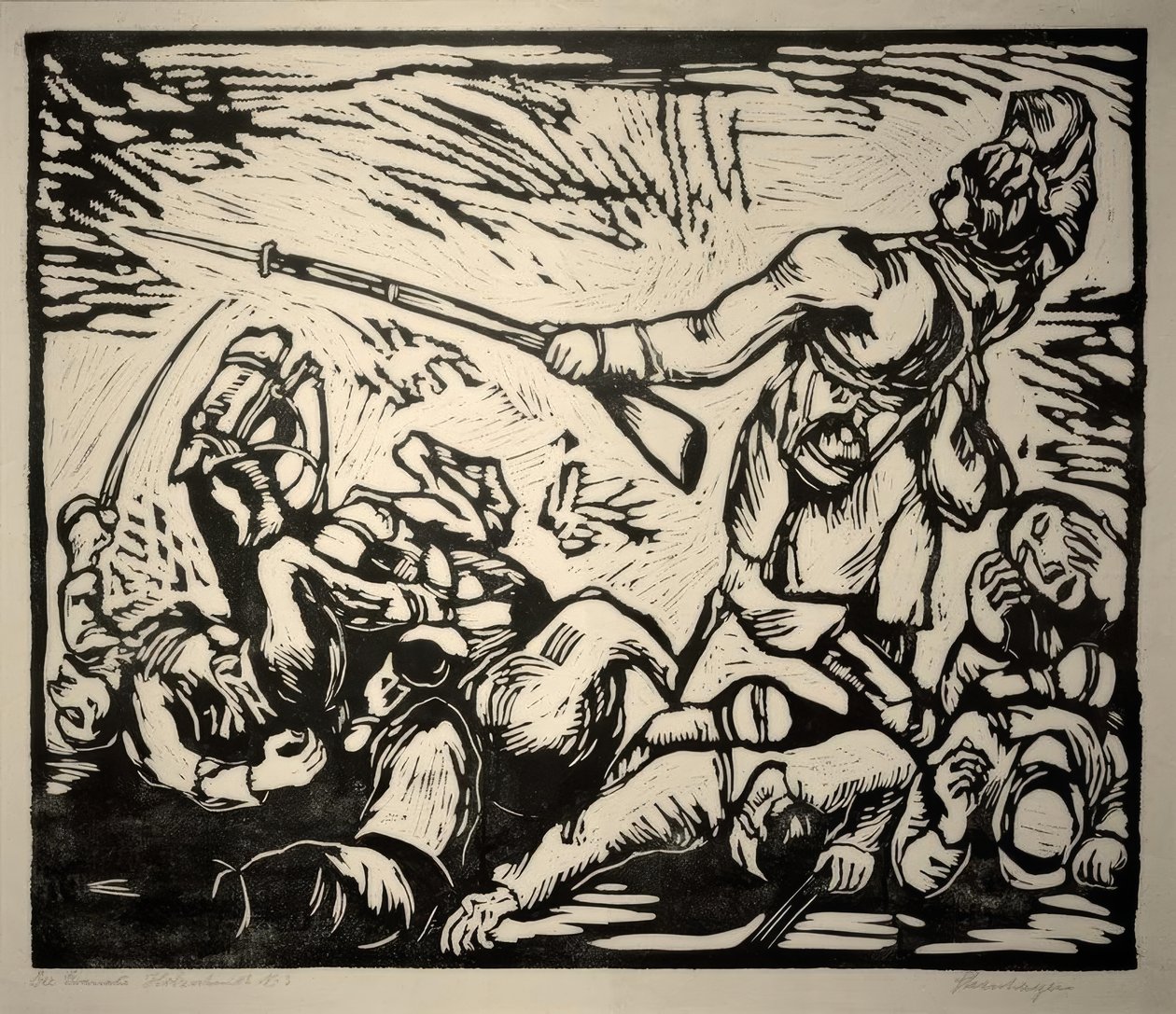 savaş sahnesi by Heinrich Steinhagen