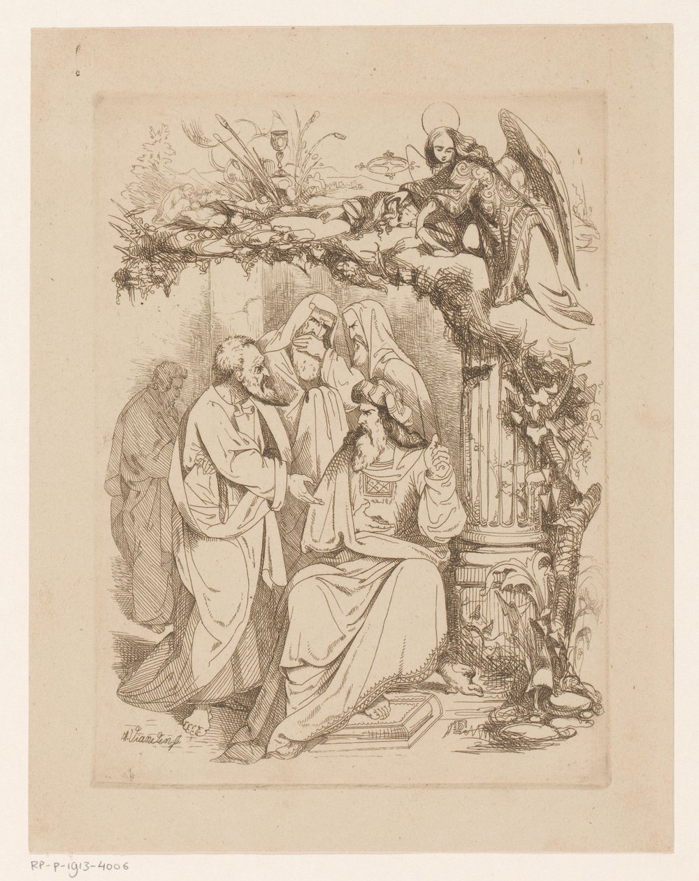 Judas Iscariot at the High Priests Açgözlülük (Avaritia) Ölümcül Günahlar ve Düşüş (dizi başlığı) by Heinrich Vianden