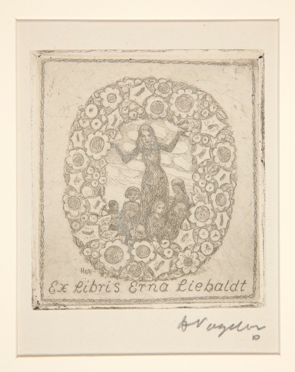 Kitapçık: Ex Libris Erna Liebaldt by Heinrich Vogeler