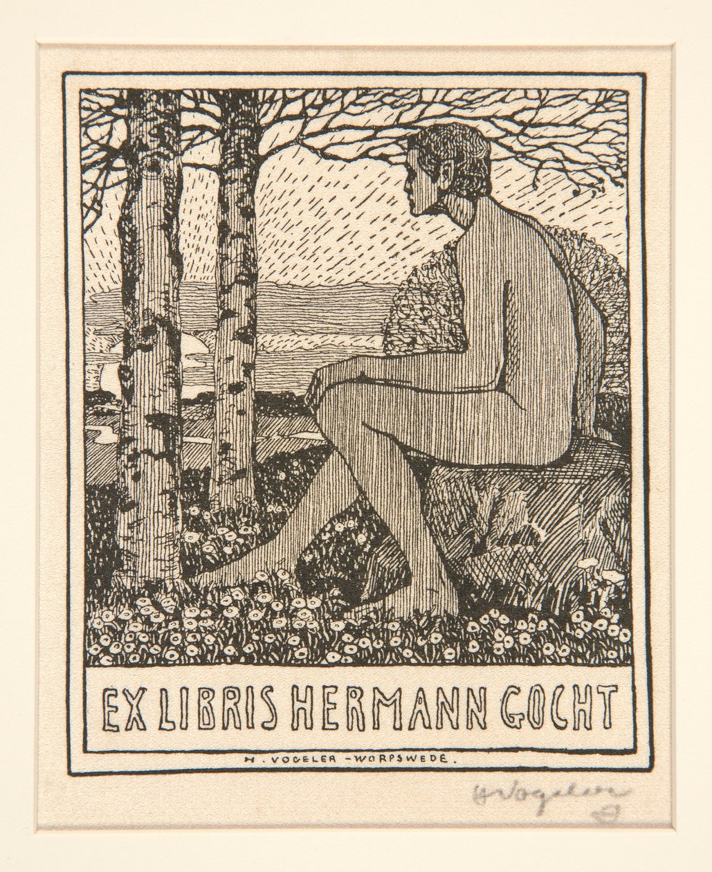 Kitapçık: Eks Libris Hermann Gocht by Heinrich Vogeler
