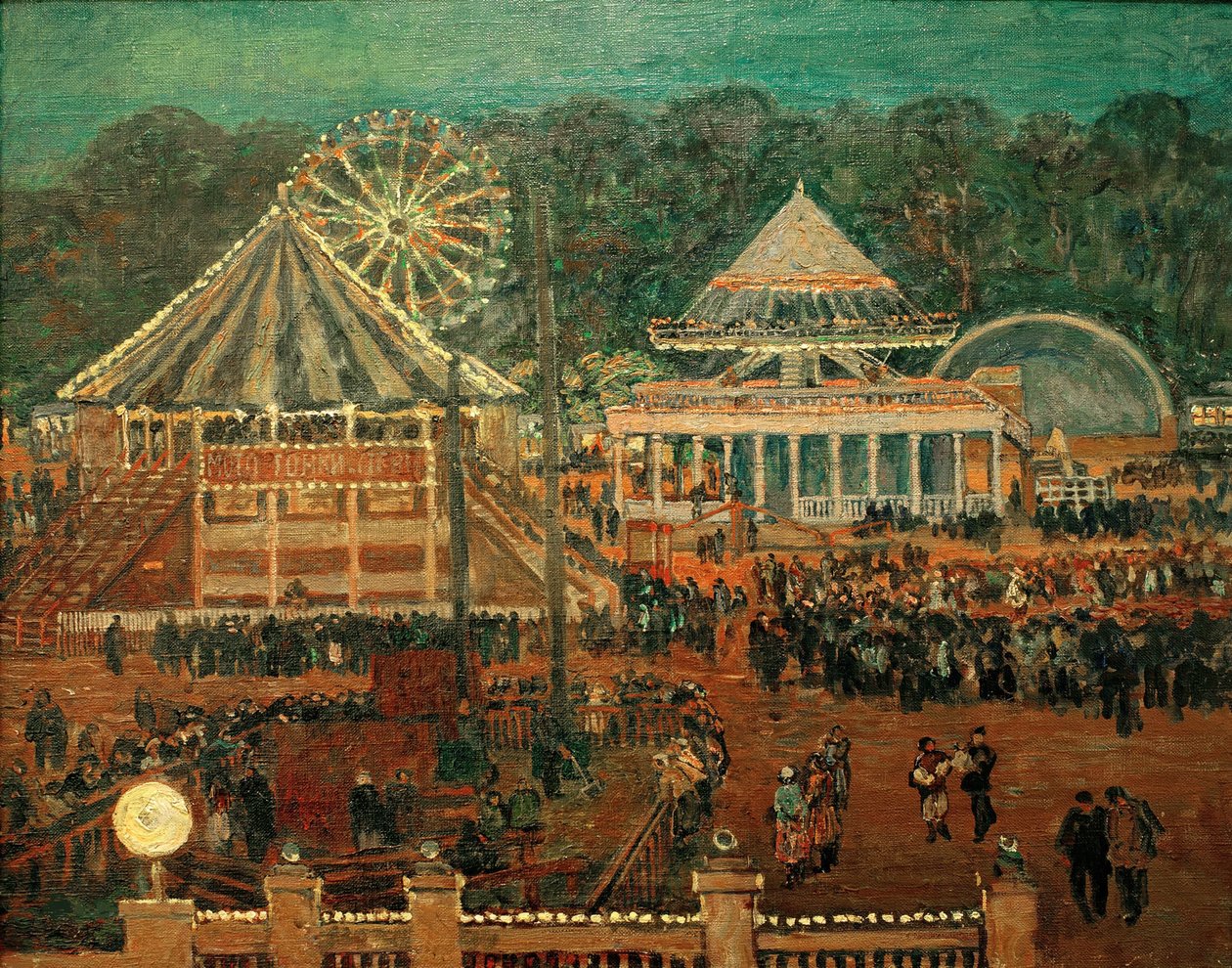 Gorki Kültür ve Eğlence Merkez Parkı, 1933. by Heinrich Vogeler
