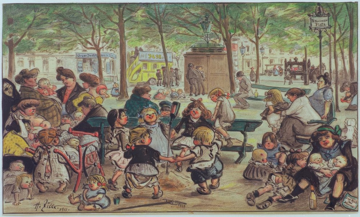 Nauener Parkı by Heinrich Zille
