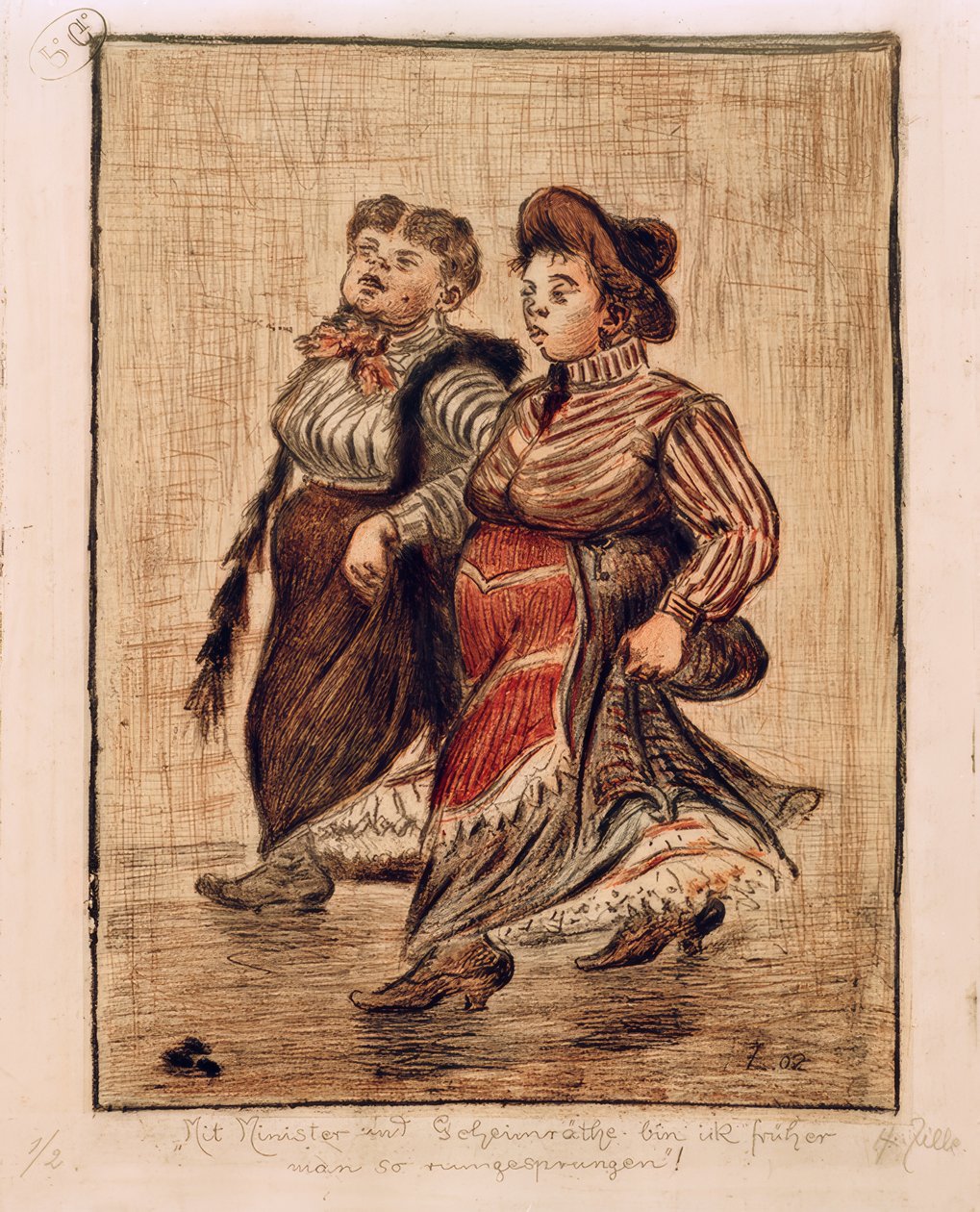 iki sokak kızı by Heinrich Zille