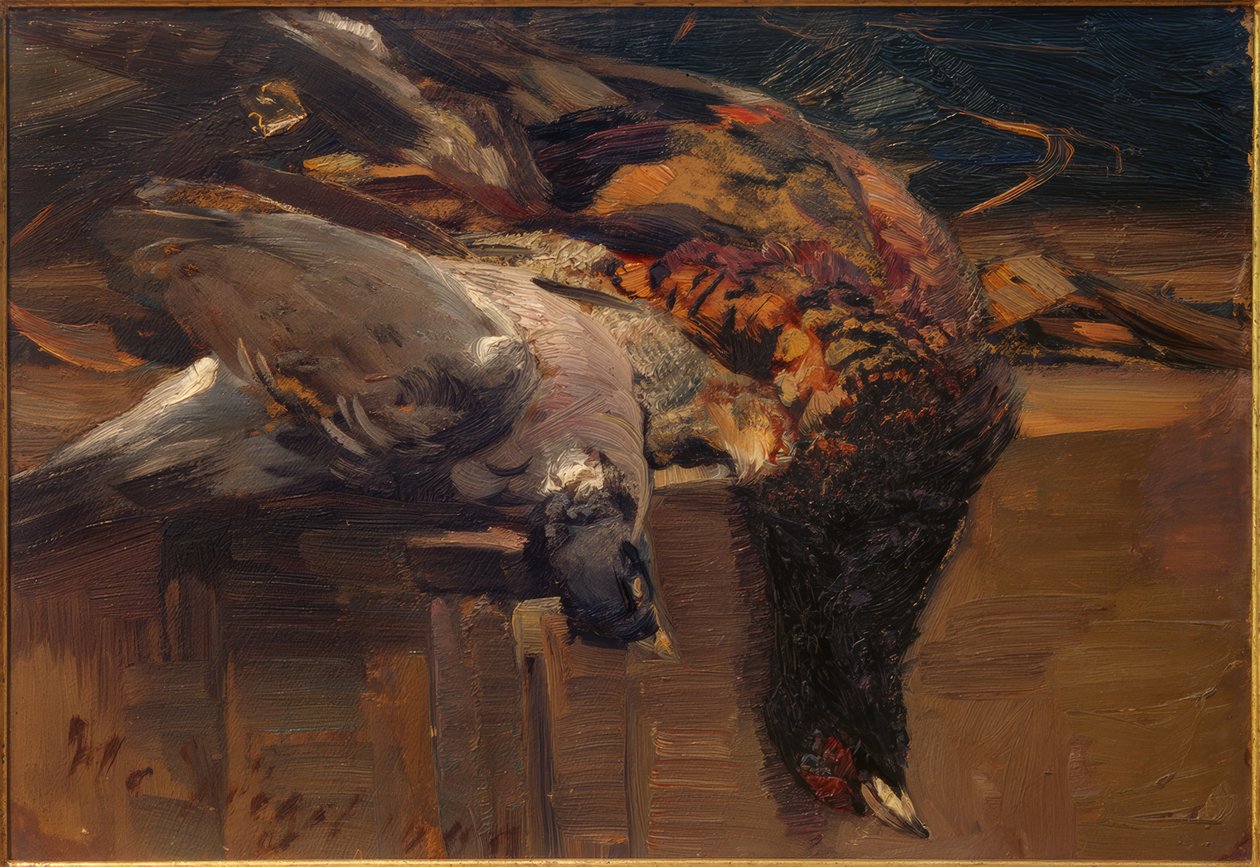 Öldürülen av kuşları by Heinrich von Zügel