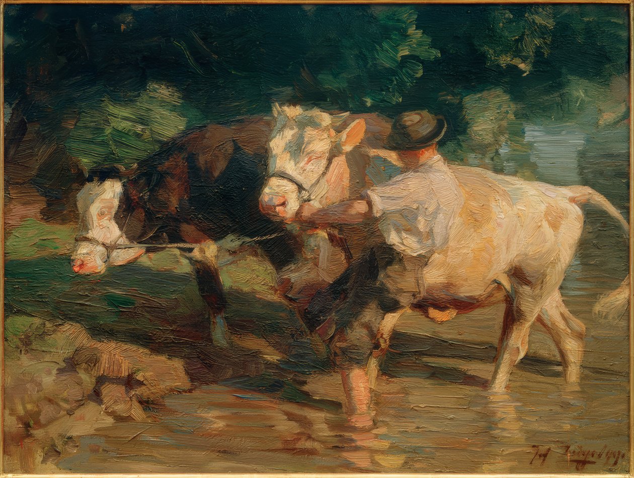 Cehennem ve siyah onay by Heinrich von Zügel