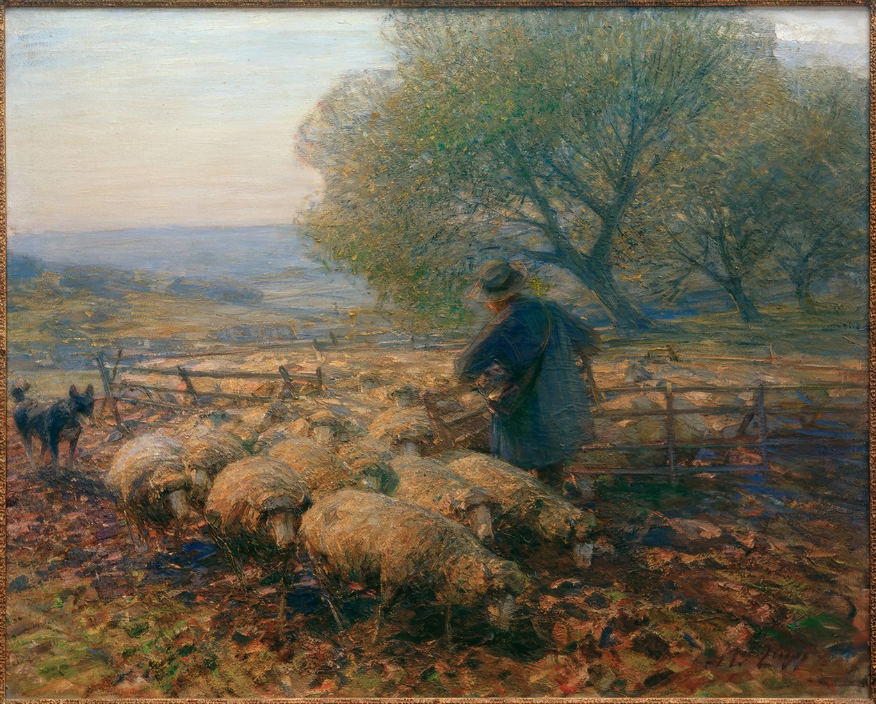 Kalemi terk eden koyun by Heinrich von Zügel