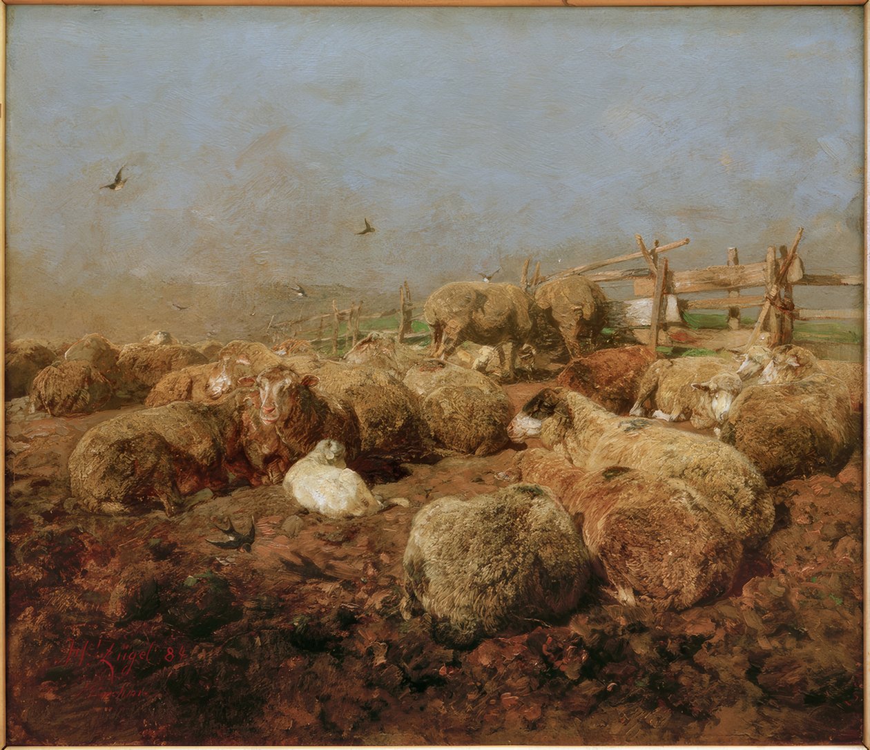 Kalemdeki koyun by Heinrich von Zügel