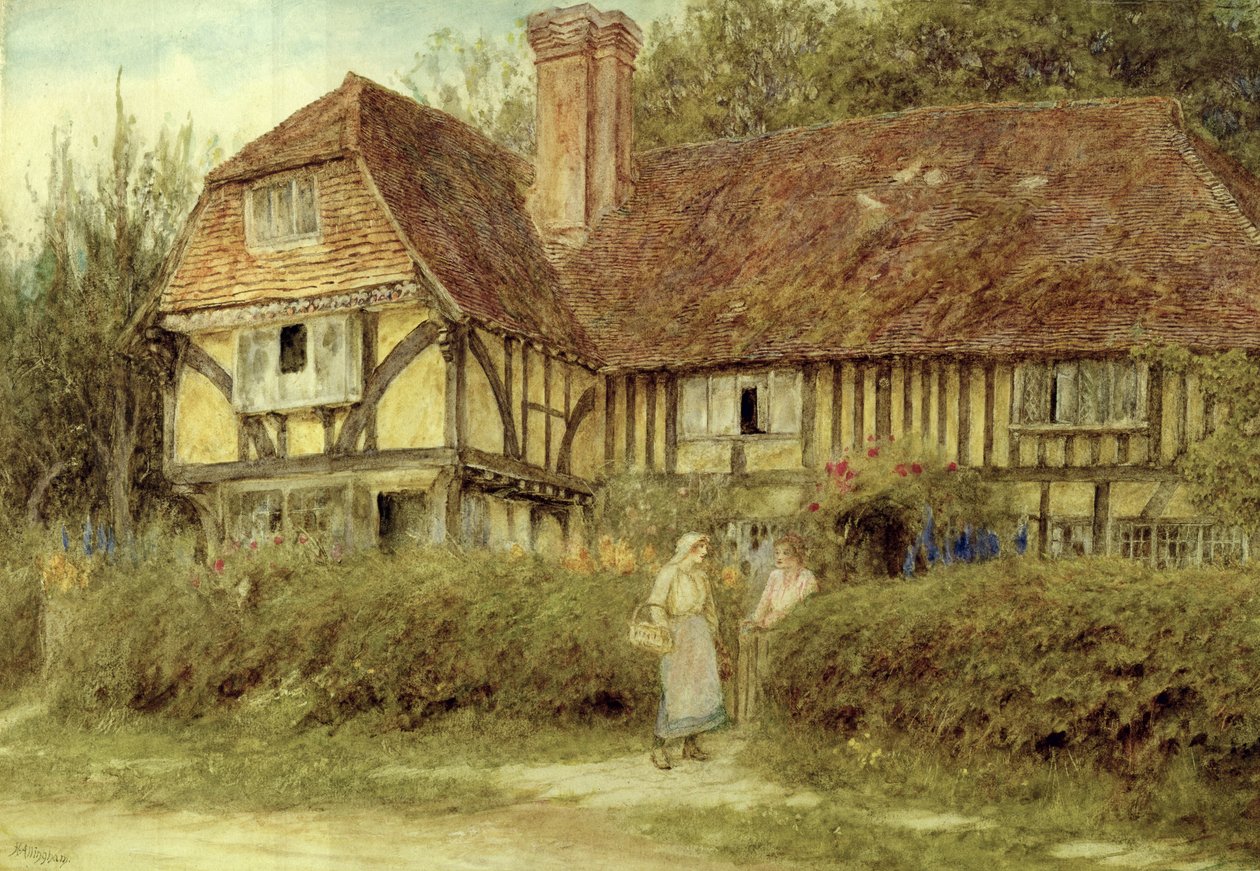 ಕೆಂಟಿಶ್ ಕಾಟೇಜ್ ಟರ್ಕಿ by Helen Allingham