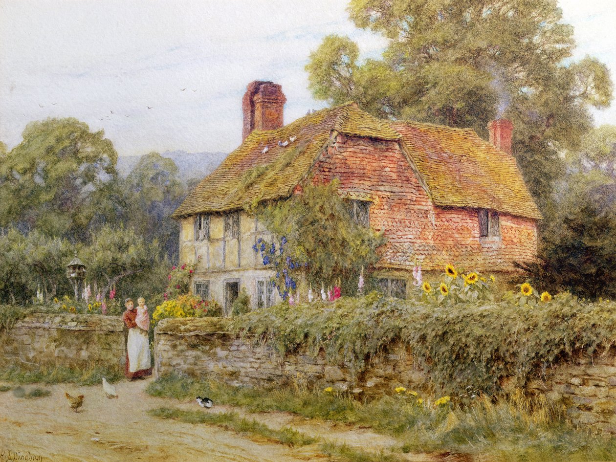 Surrey Kır Evi by Helen Allingham