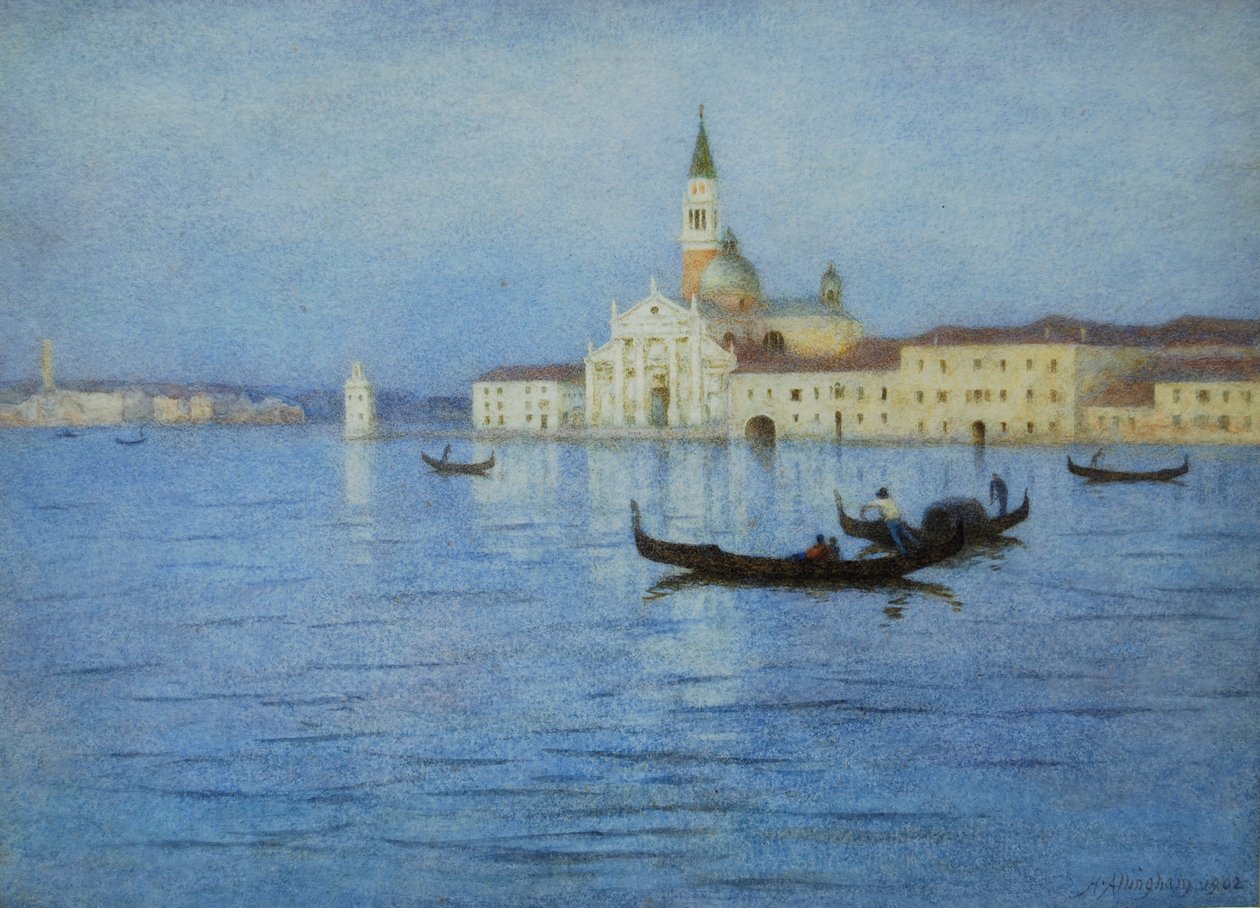 San Giorgio Maggiore, Venedik, 1902 by Helen Allingham