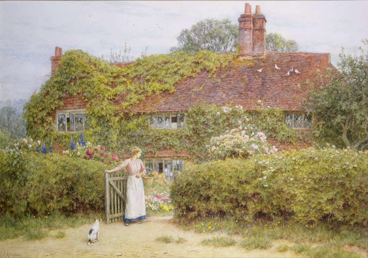 Surrey Kır Evi by Helen Allingham