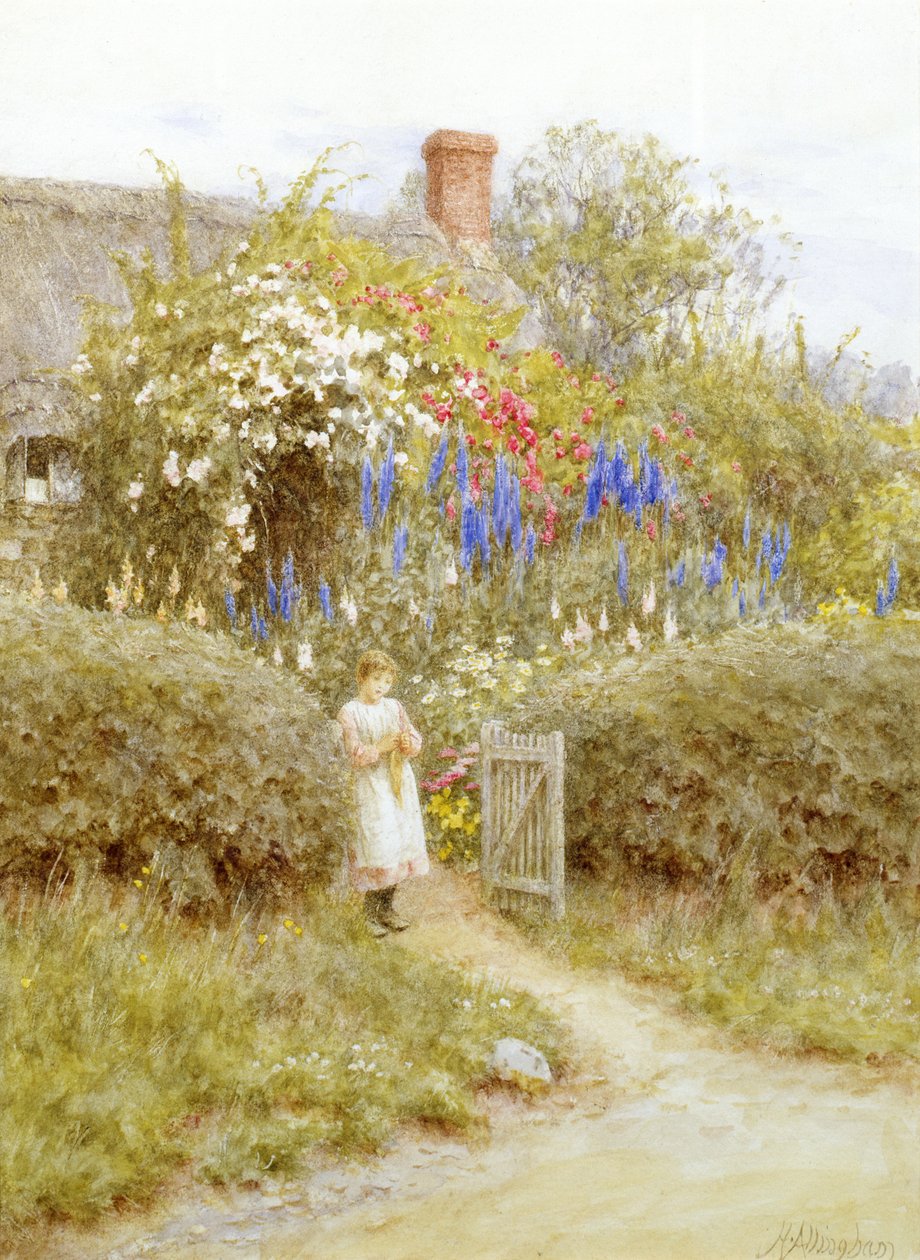Kulübe Kapısı by Helen Allingham