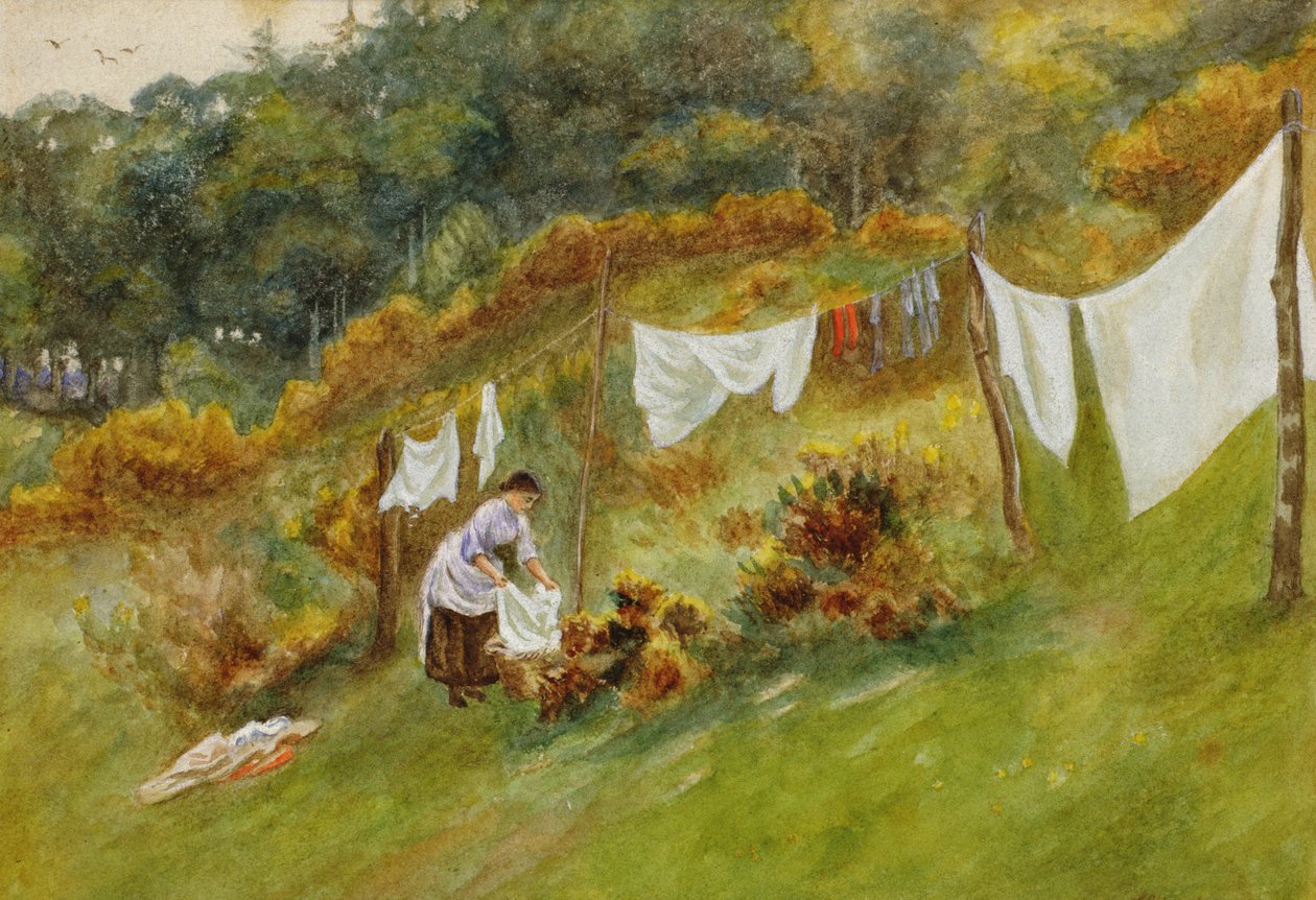 Yıkama Günü by Helen Allingham