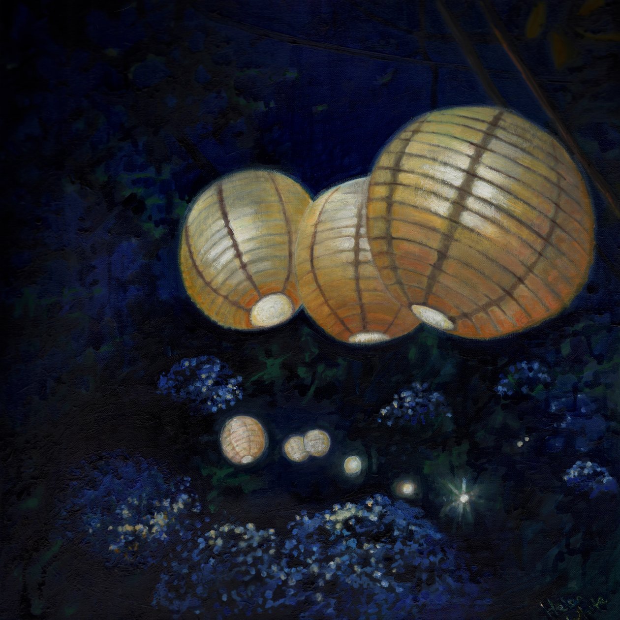Gece bahçesi I, 2014, by Helen White