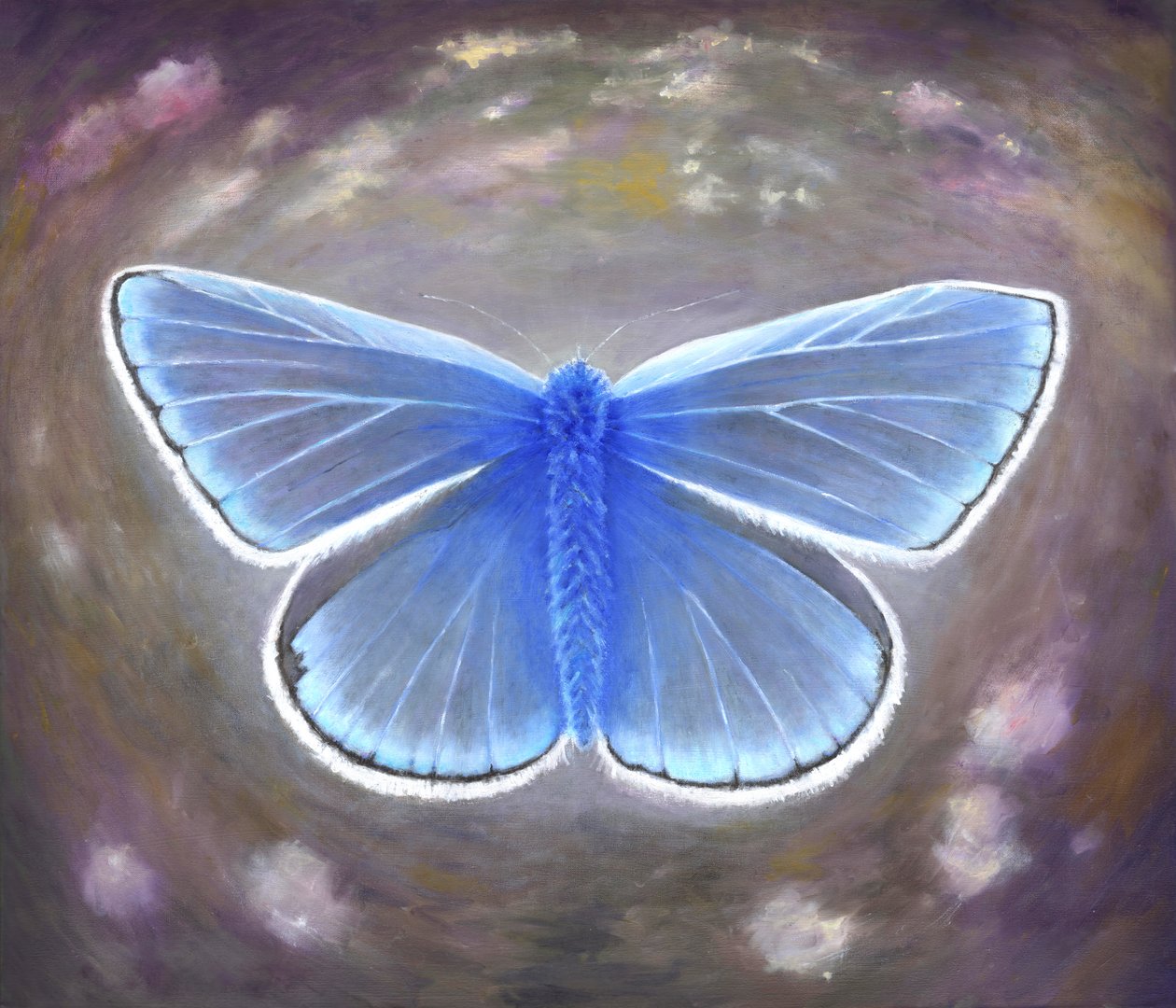 Yaygın olmayan mavi, 2015, by Helen White