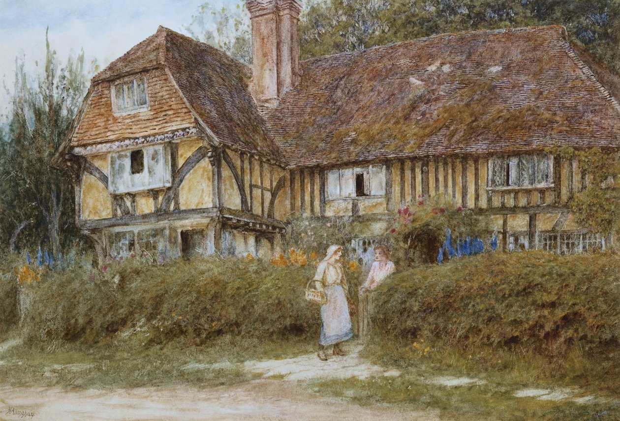 Bir Kentish Kulübesi by Helen Allingham