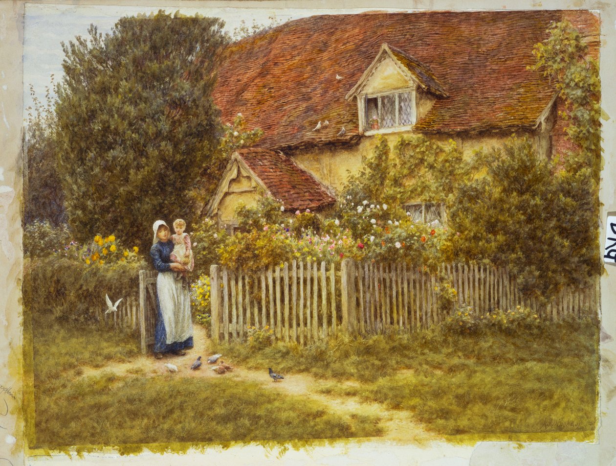 East End Çiftliği, Moss Lane, Pinner by Helen Allingham