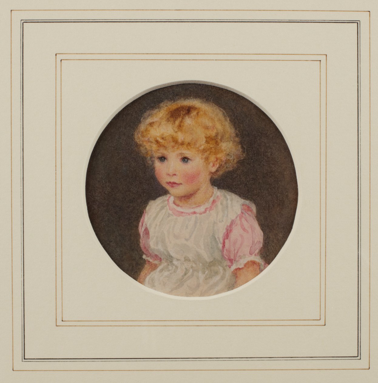Henry Allingham, 3 yaşında (kağıt üzerine sulu boya) by Helen Allingham