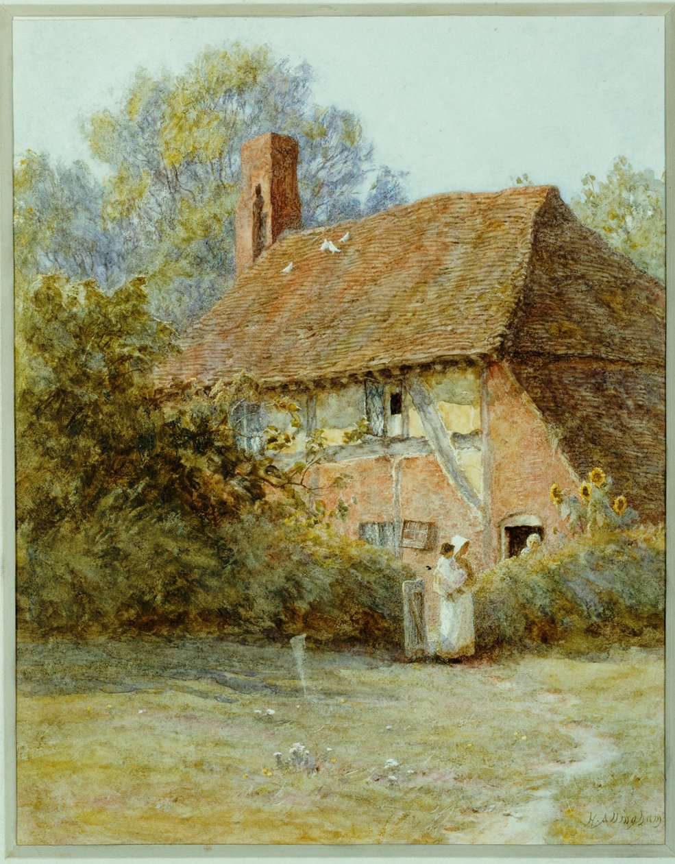 Westerham yakınlarında, Kent, 1900 by Helen Allingham