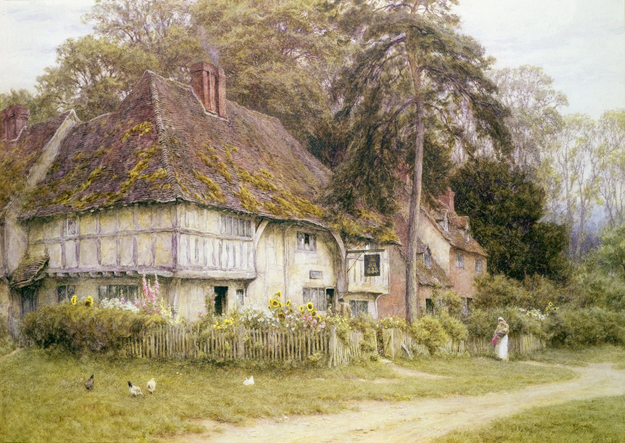 Altı Çan, Hollingbourne, Kent by Helen Allingham