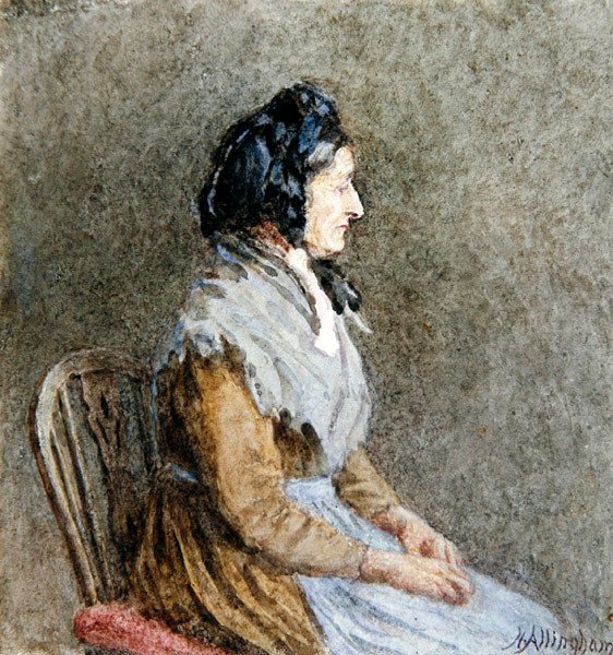 Mavi Şal (kağıt üzerine sulu boya) by Helen Allingham