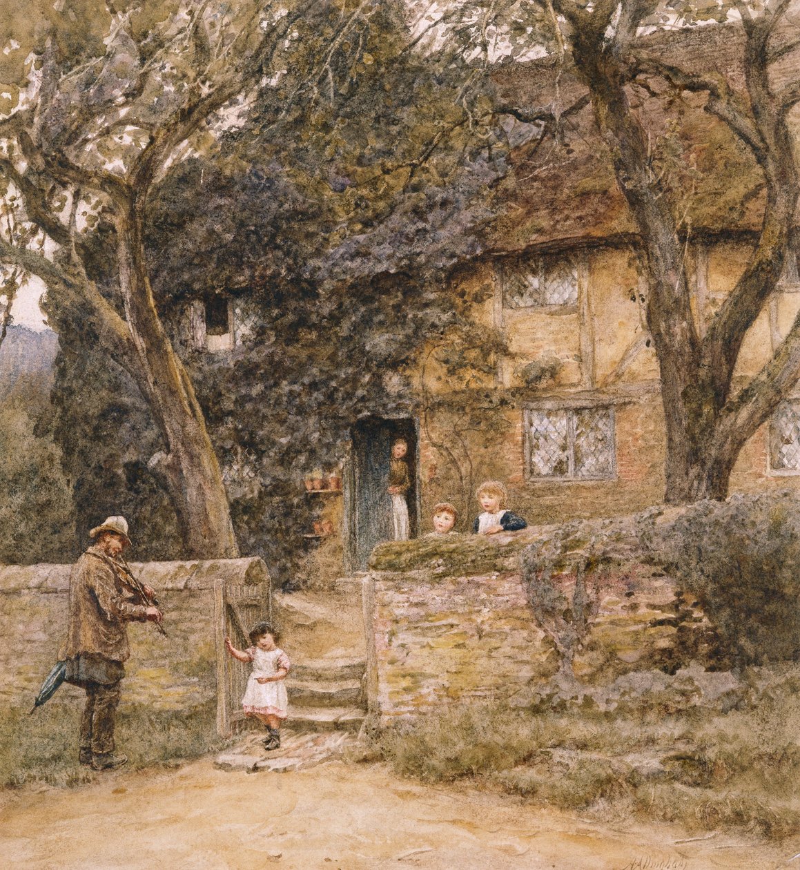 kemancı by Helen Allingham