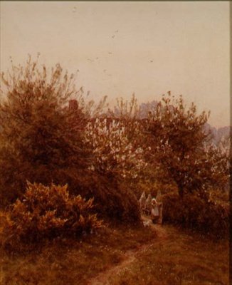 İlkbaharda Meyve Bahçesi by Helen Allingham