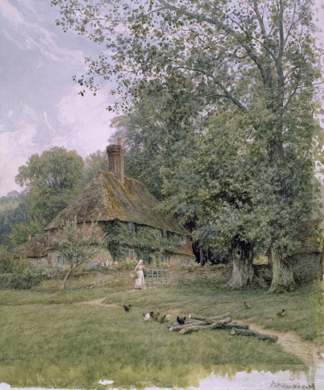 Valewood Çiftliği, 1891 by Helen Allingham