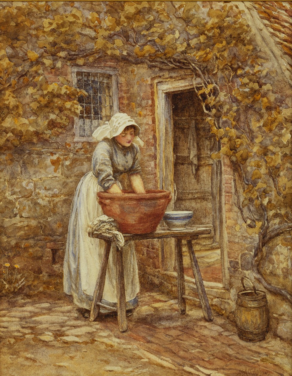 Yıkama Günü, by Helen Allingham