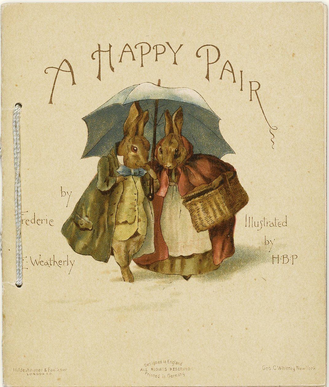 Mutlu Bir Çift için İllüstrasyon, 1890 Frederick Weatherly by Helen Beatrix Potter