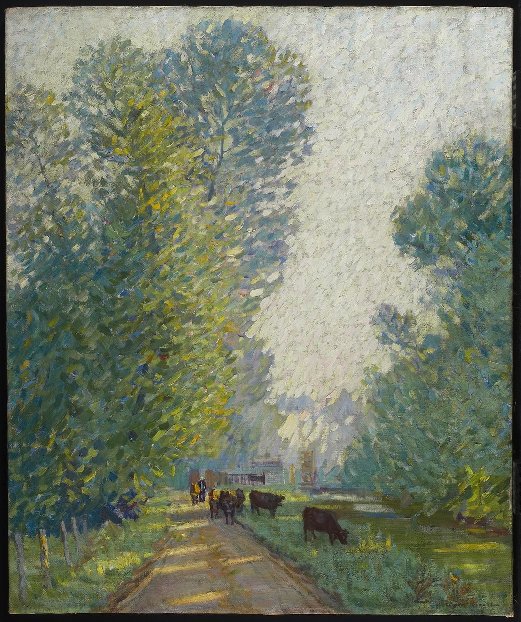 İneklerle Manzara, c.1907 by Helen Galloway McNicholl