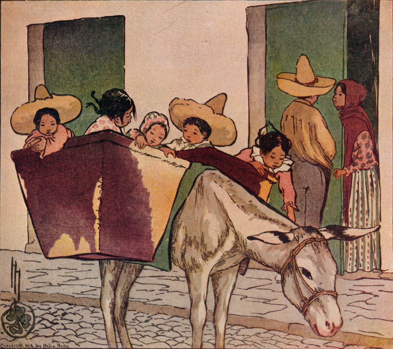 Bir Ara - Breadmans Eşek, 1912 by Helen Hyde