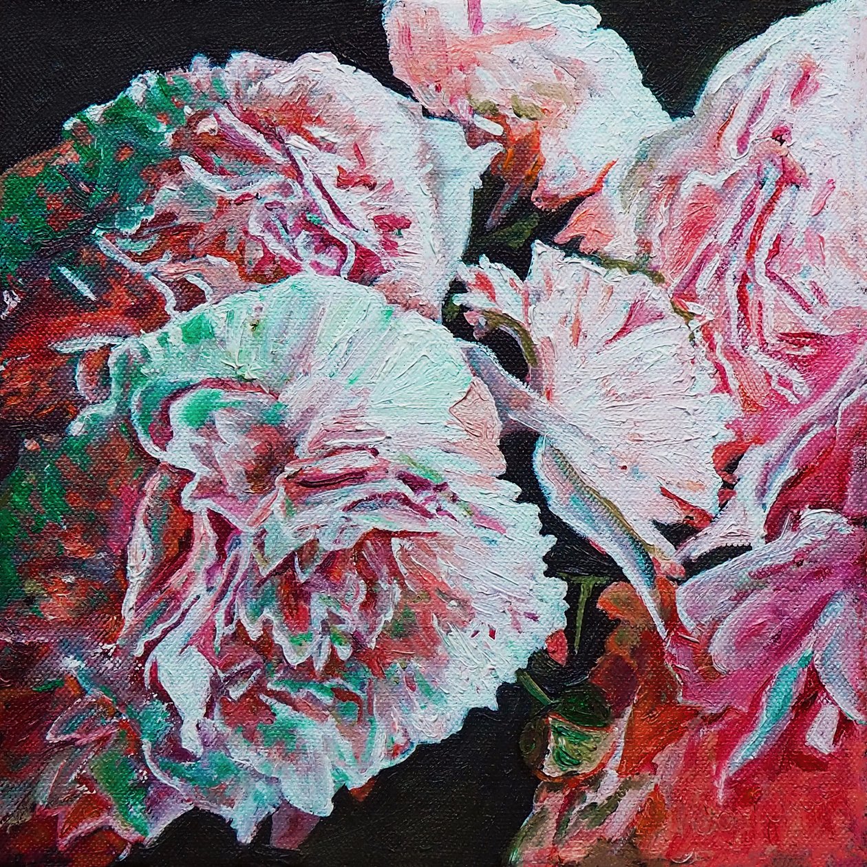 Şakayıklar, 2010 (tuval üzerine yağlı boya) by Helen White
