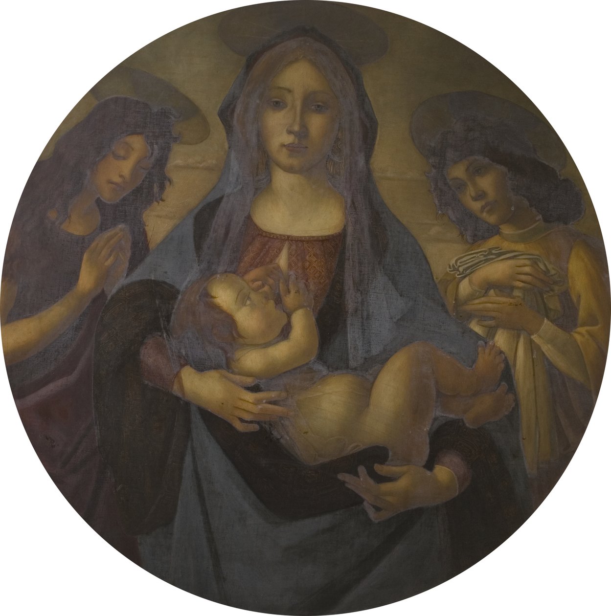 Aziz John ve bir Melek ile Bakire ve Çocuk (Botticelli
