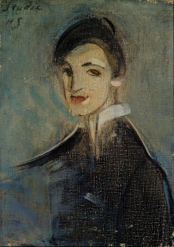 Singer, mustanİngilizce: Singer in BlacknSvenska: Sangerskan i svartn by Helene Schjerfbeck