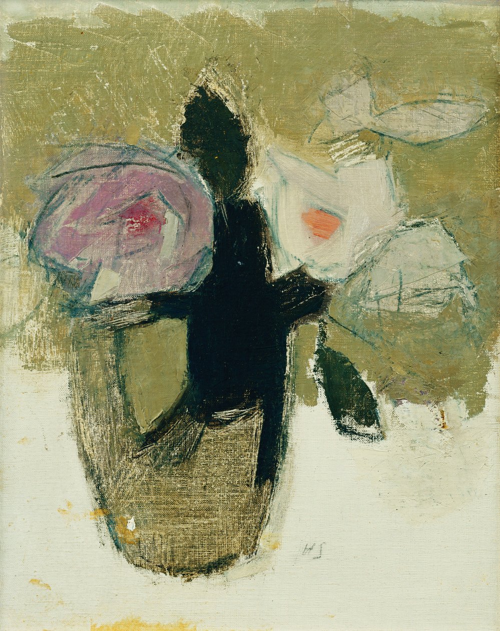 Vazoda Kırmızı Güller by Helene Schjerfbeck