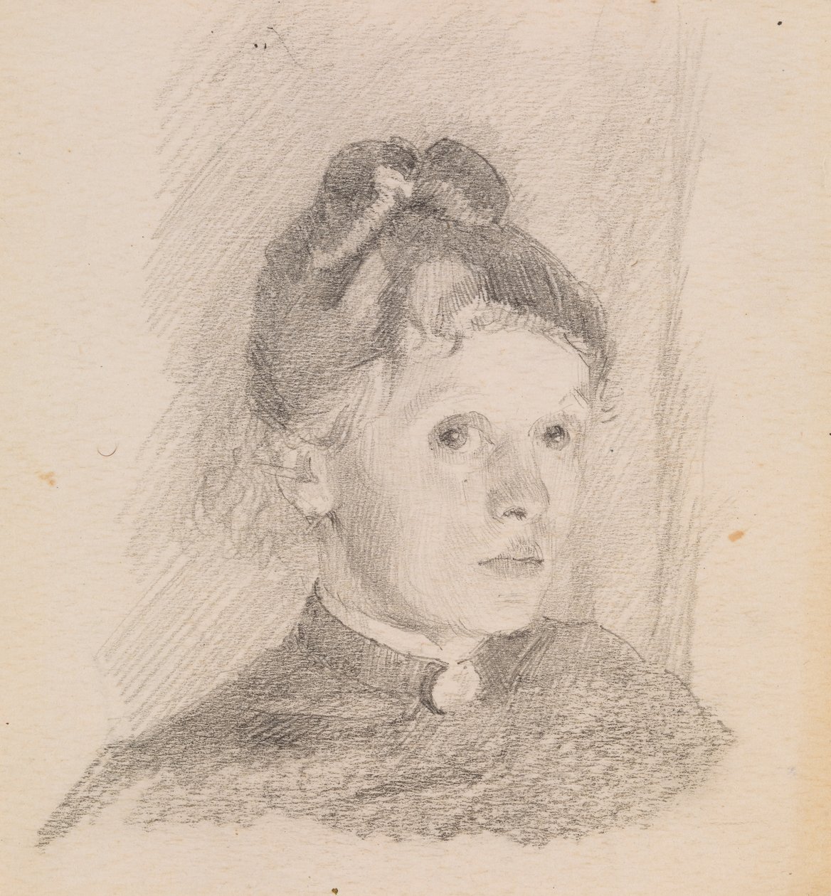 Otoportre, 1880-1884. by Helene Schjerfbeck