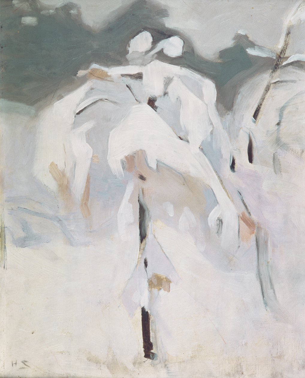 Karla Kaplı Huş, c.1913 (panelde yağlı boya) by Helene Schjerfbeck