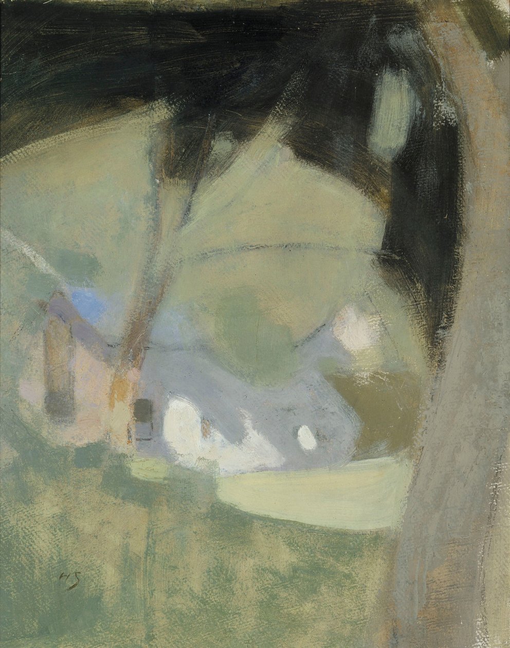 Eski Bira Fabrikası Kompozisyonu, 1918. by Helene Schjerfbeck