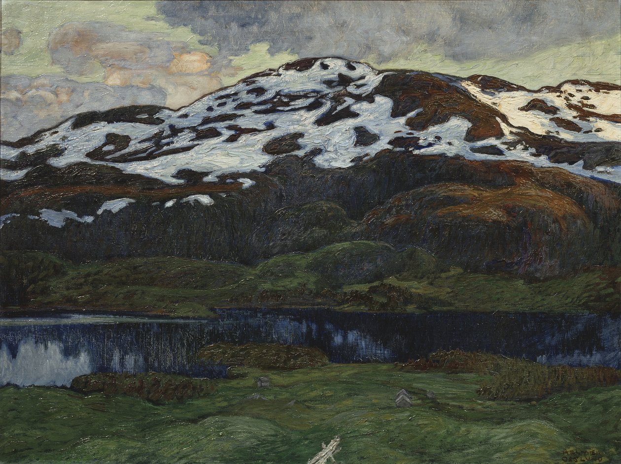 Kallsjön Yakınlarında Bir Yaz Akşamı (tuval üzerine yağlı boya) by Helmer Osslund
