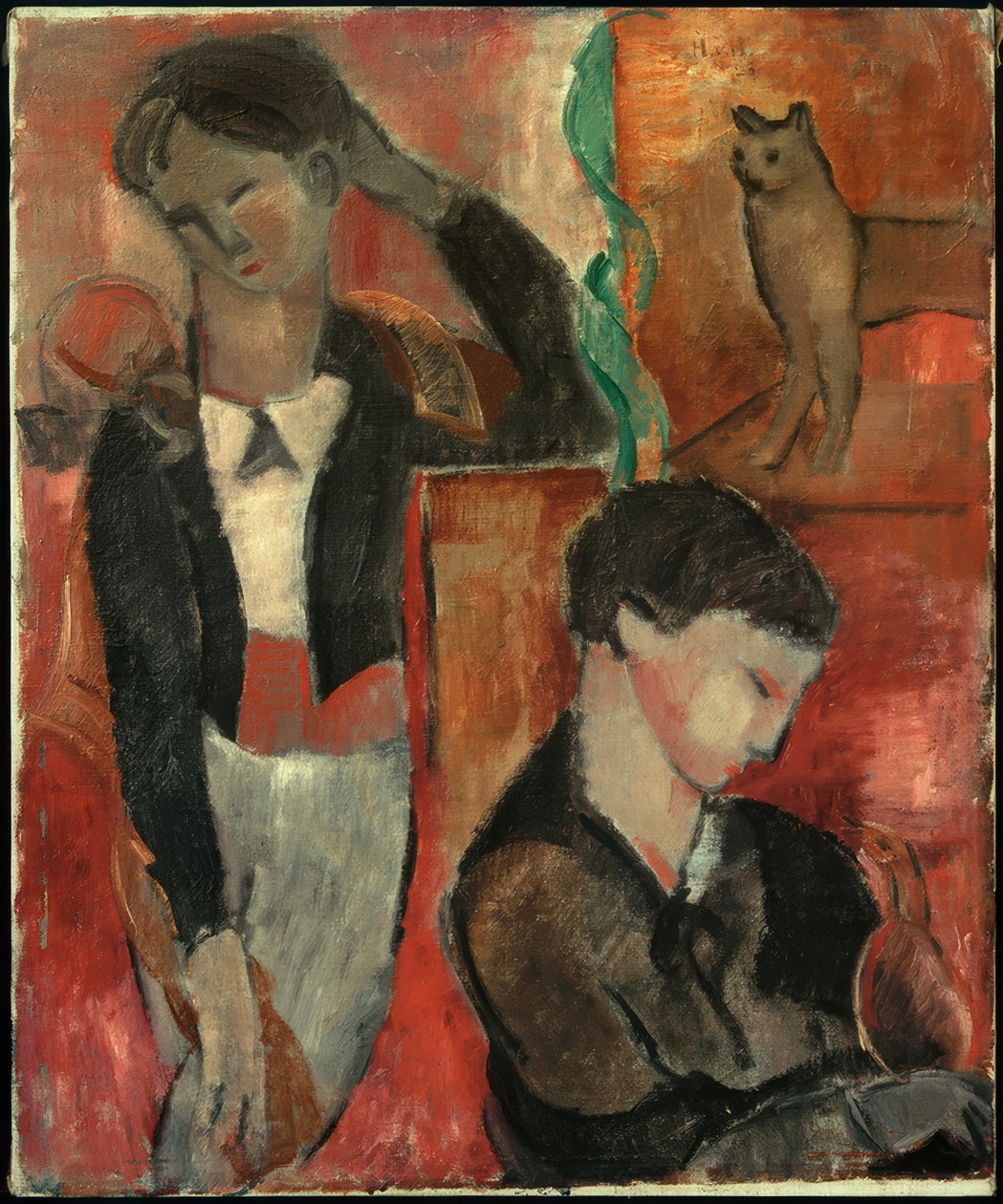 İki çocuk, bir kedi ve bir kuş by Helmut Kolle