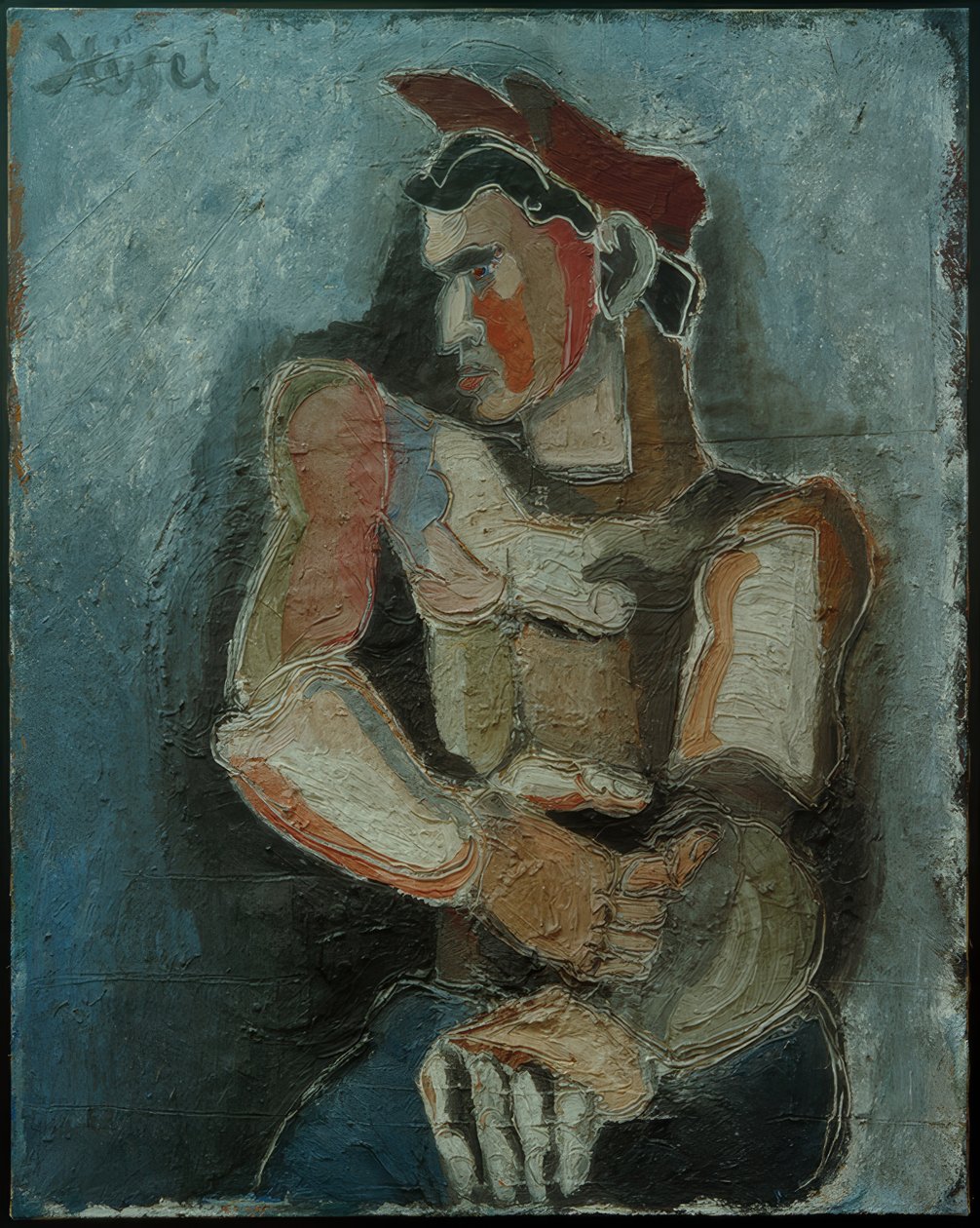 Düz şapkalı adam by Helmut Kolle