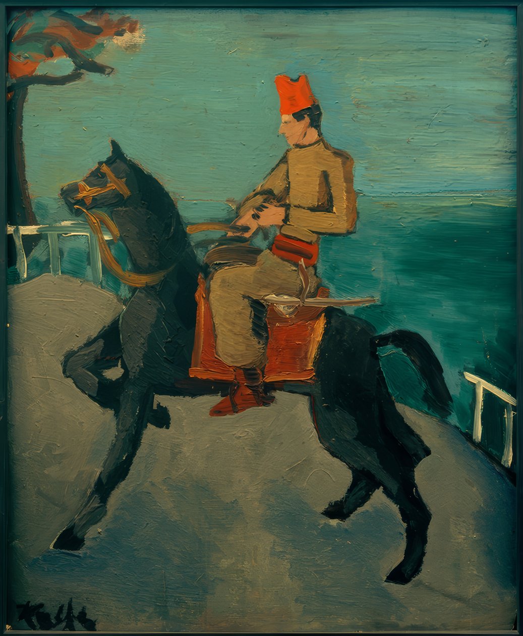 At sırtında Spahi V by Helmut Kolle